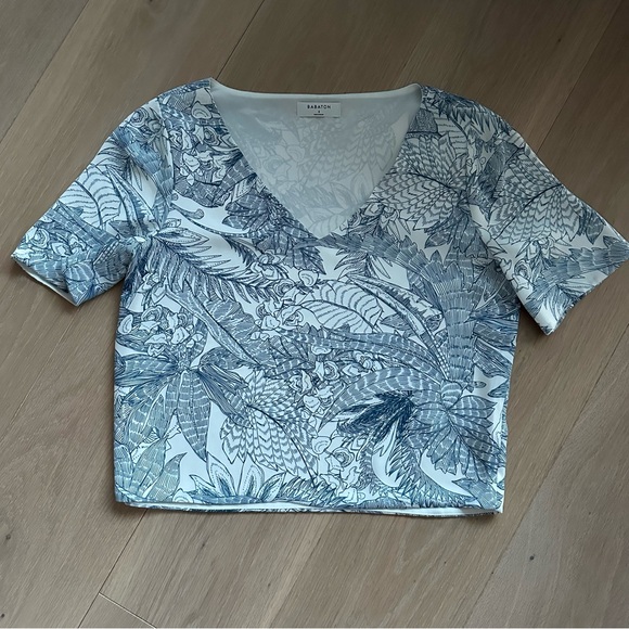 Babaton Blue and White Top Size S 💙🦋 - Picture 6 of 6